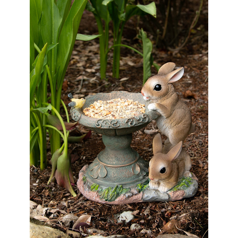 PLAYFUL BUNNIES BIRD FEEDER