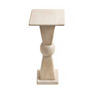 Gaeta Sculptural Mango Wood Square Drink Table