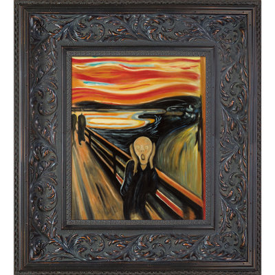 « the scream » par edvard munch it, reproduction d’image sur toile