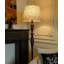 Lampadaires de forme libre en coton et lin noisette + bois massif-1818553416