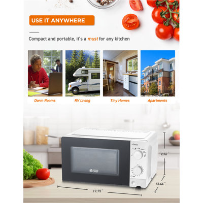CHM Series Commercial Chef 0.6 cu ft. 700-Watt Countertop Microwave