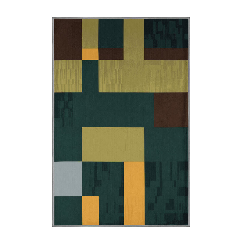 Terrain Mosaic Rug, Rectangle 5' x 8'