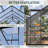 Greenhouses For Outdoors, Polycarbonate Greenhouses With Adjustable Roof Vent, Windproof, Walk-in Aluminum Frame Green Houses For Outside With Sliding Doors, Garden-120713445