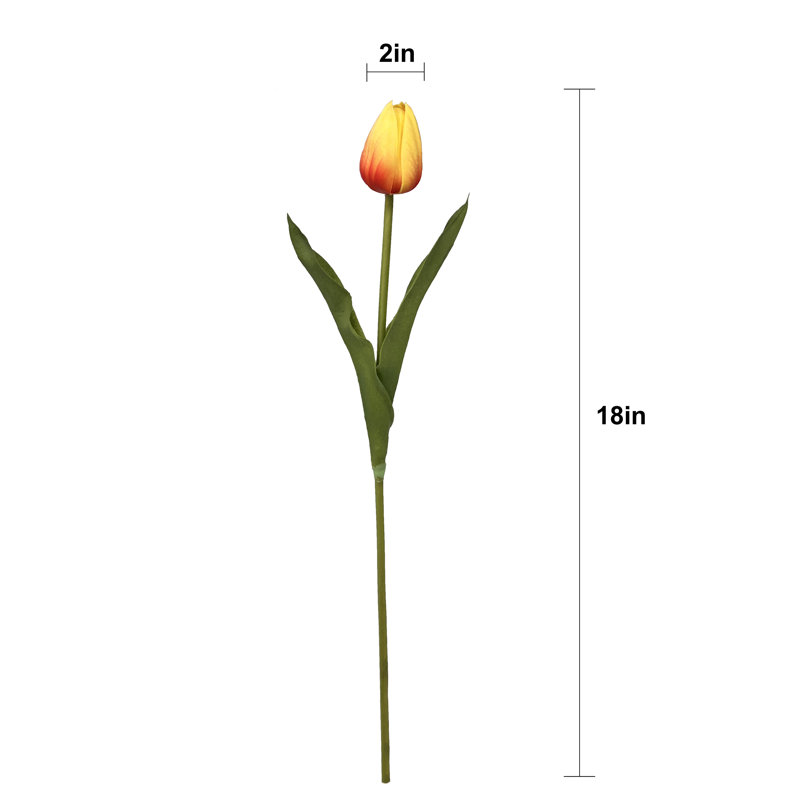 Tiges de tulipe Real Touch, Orange
