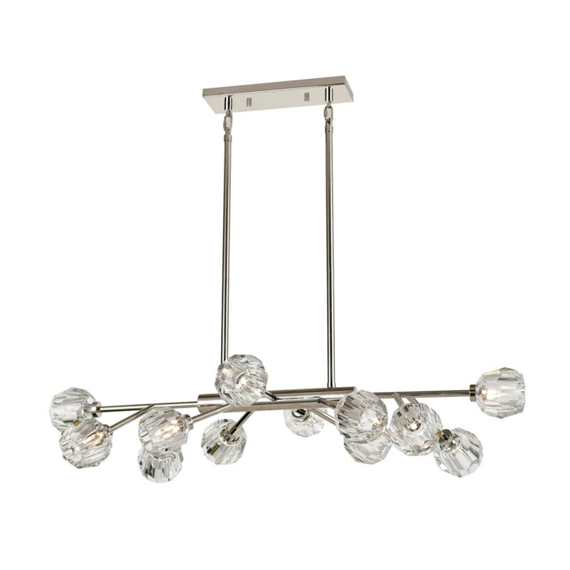Lustre 12 lumières Parisian, Argent