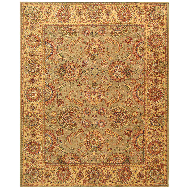Persian Court Silk & Wool Pile Rug, 4' x 6'
