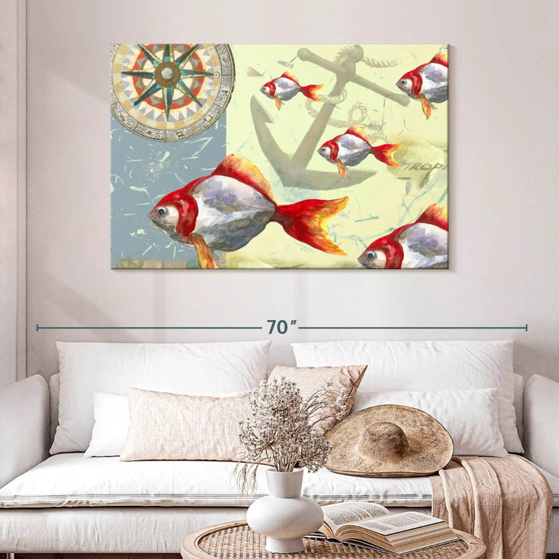Brampt Tropical Fish I, 32" H x 48" W
