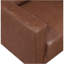 Causeuse rembourrée en similicuir chocolat moderne de style moderne-1136327896