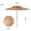Parasol de patio en chaume à 2 niveaux 9 pieds Tiki