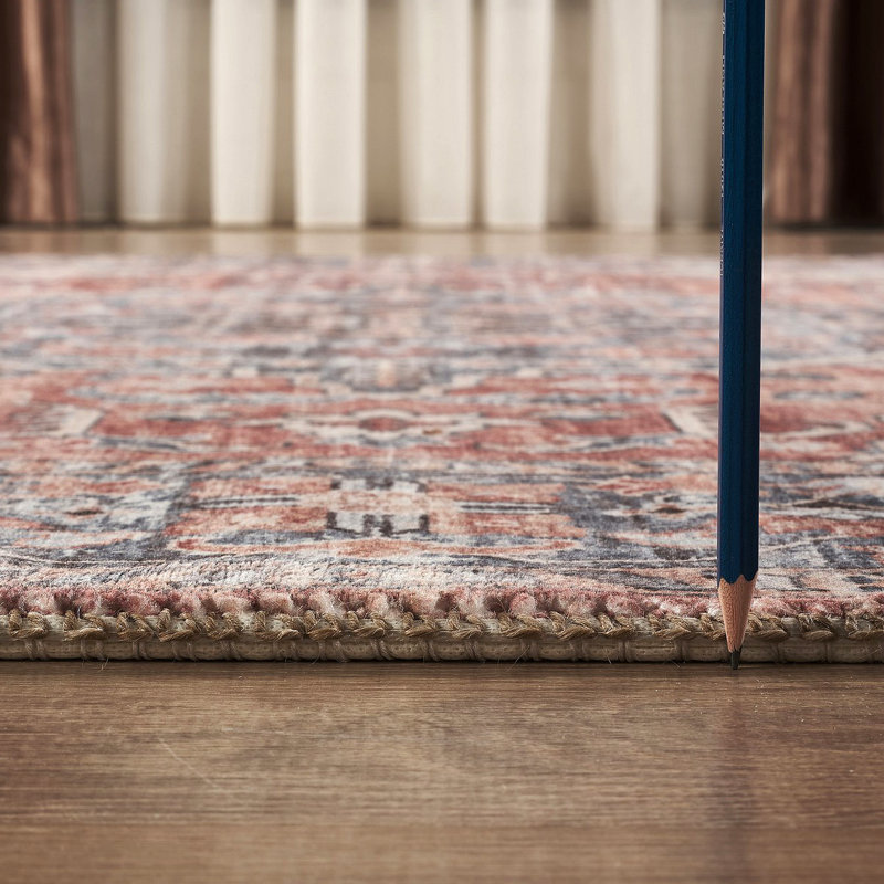 Tapis rose Majestic, Tapis de couloir 2 pi 7 po x 9 pi 10 po