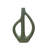 Desuan Stoneware Sculptural Vase with Teardrop Handles