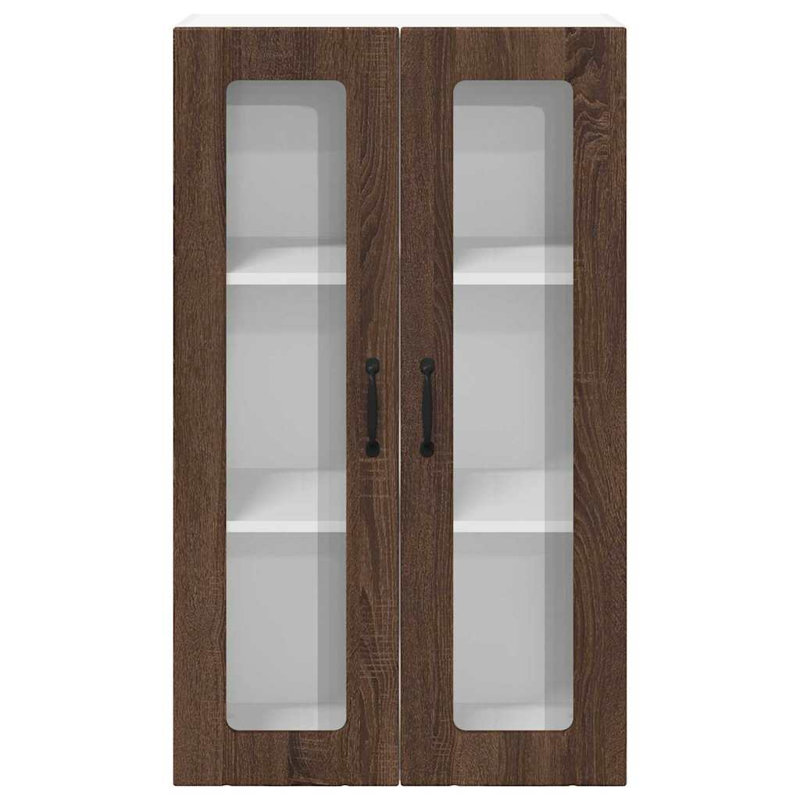 Vidaxl Kitchen Wall Cabinet White 60 X 31 X 100 Cm Engineered Wood, Brown Oak, 100cm H x 60cm W x 31cm D