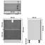 Drawer Base Cabinet 60X46x81.5 Cm-715636131