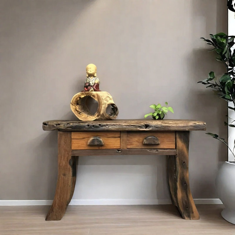 Retro Solid Old Shipwood Hallway Table