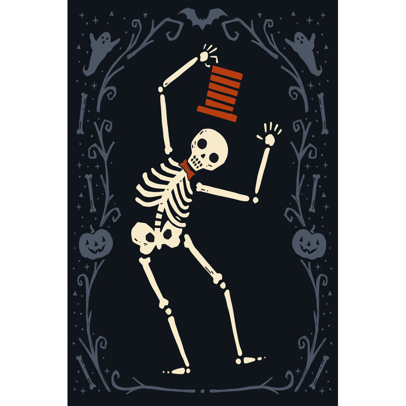 Skeleton Crew I by Victoria Barnes - Wrapped Canvas Painting, 122cm H x 81cm W