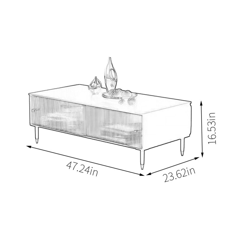Table basse italienne de style punk italien