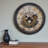 Matteo Transitional Round Gear Mechanism Wall Clock in Brown
