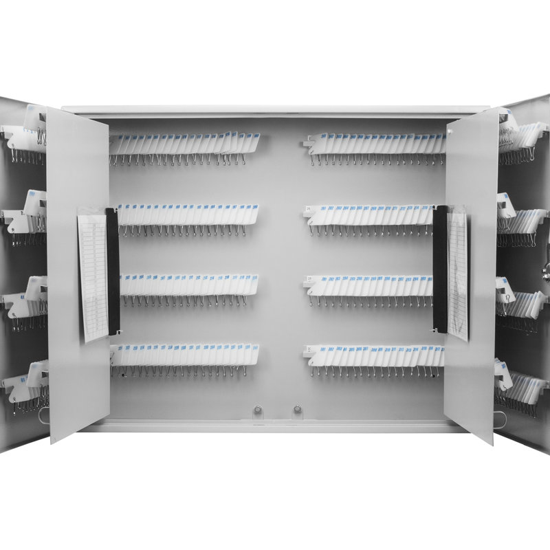Armoire à 480 clés avec serrure et étiquettes blanches - To Scratches Dents