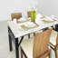 Pied de table en acier H 28 po x l 24 po
