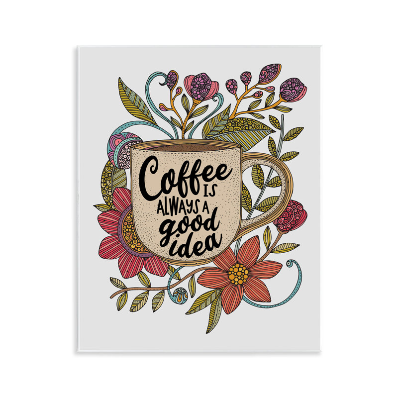 «Floral Coffee Good Idea», art mural par Valentina Harper