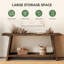 Console en bois massif 70,9 pouces-1336575815