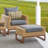 Tullio 5 Piece Rattan Seating Group with Sunbrella® Cushions-1756936012