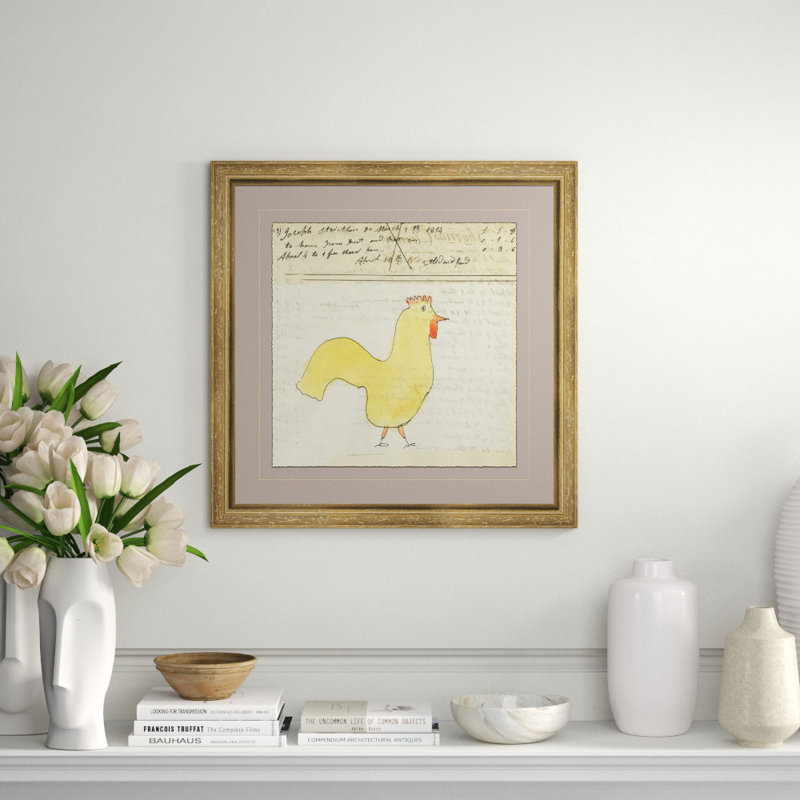 Chicken- Mennonite Ledger Drawing Giclee Print