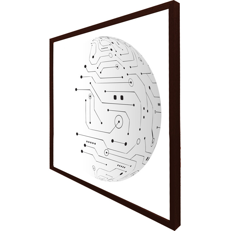 Single Picture Frame Print, Black, 61cm H x 61cm W x 4cm D