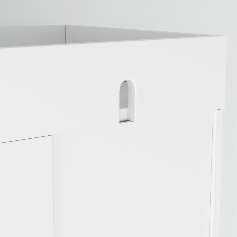 Grand garde-manger avec 4 tiroirs, White