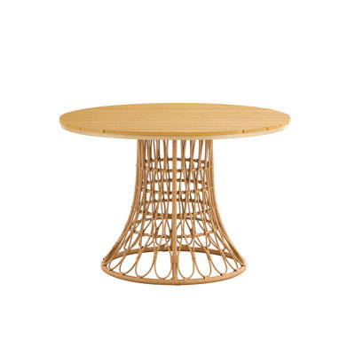 Table de salle à manger portative pliable en bois multifonctionnelle, naturelle intérieure et extérieure universelle