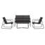 4 Person Seating Group with Textile Seats-91902327