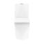 Toilette carrée une pièce à double chasse 1,1 / 1,6 GPU Brusque