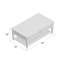 Table basse rectangulaire avec tiroirs Haylee