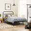 Vidaxl Bed Frame with Metal Headboard-101310382-101310396