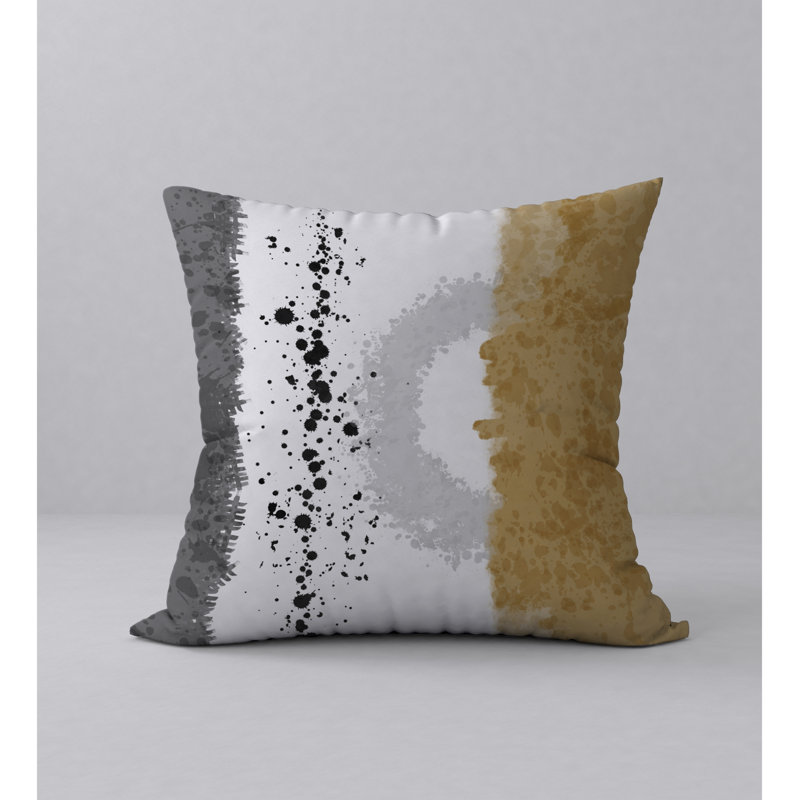 Abstract Reversible Throw Pillow, 18" x 18"