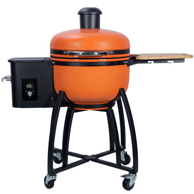 Zonse 55"""" Kamado Charcoal Grill with Smoker -  ET2994psm76ORG-XLL