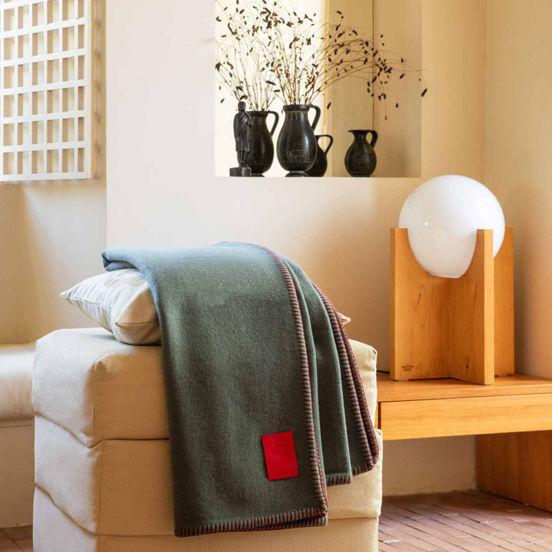 Blanket, Gray/Red