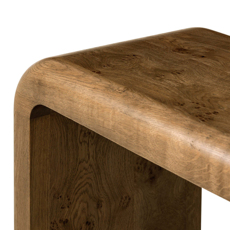 Daven Console Table-Rye Medium Burl Oak Veneer