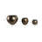 3 Piece Round Metal And Aluminum Planters With Textured Design In Sleek Contemporary Style For Modern Versatile Decor And Durable Decorative Accent Pieces With Sophisticated Artistic Appeal-1447820465