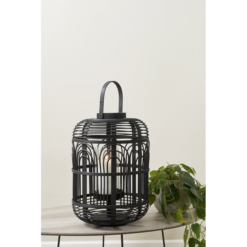 Lantern, 45" H x 31" W x 31" D, Black