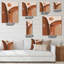 Horloge murale moderne abstrait en terre cuite-1008429910