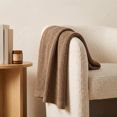 Avalon Cotton Knitted Throw Blanket
