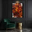 Abstrait art fluide sur toile brune 12-1832492778