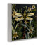«Blooming Botanicals & Dragonfly», art de la giclée encadrée, design par Jacob Q