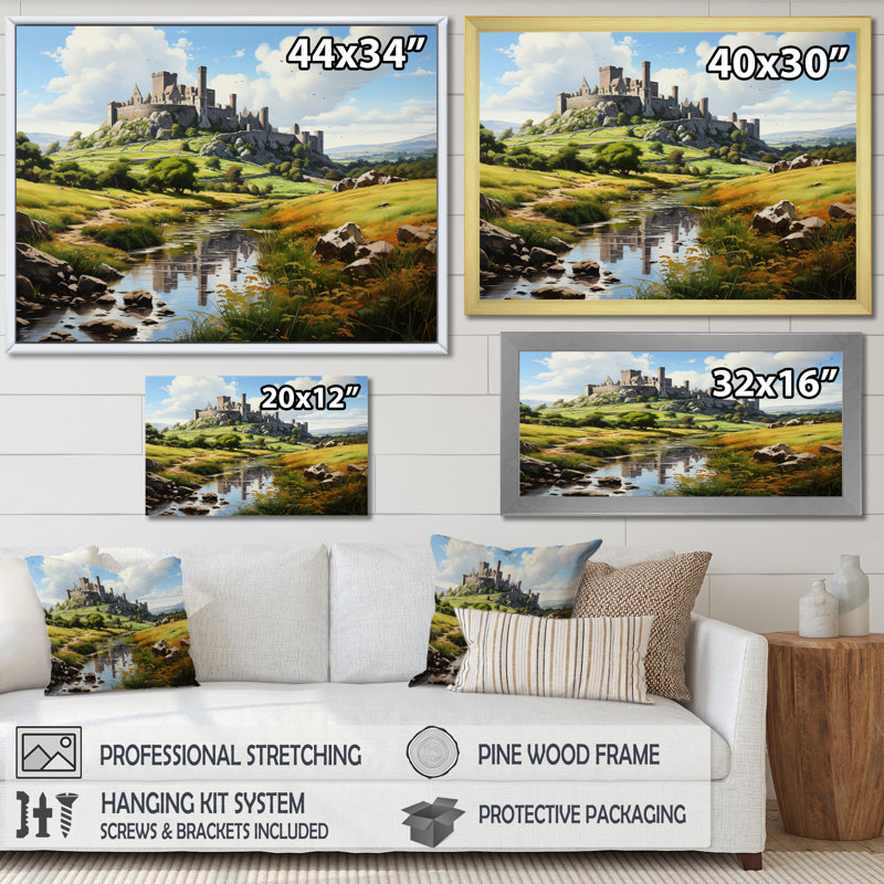Irlande Irlande, Cadre flottant noir, H 16 po x l 32 po x P 1 po