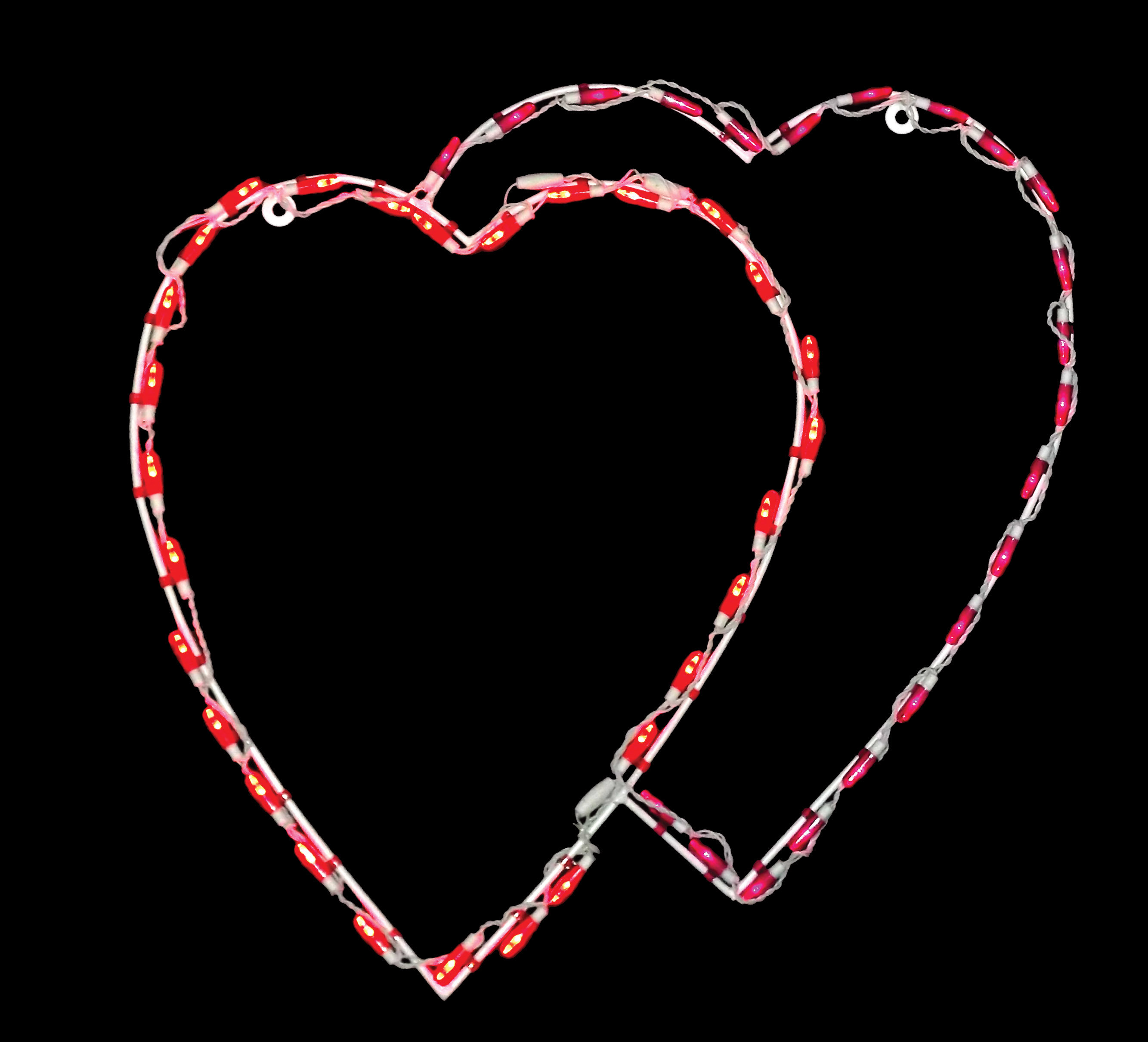 Brite Ideas Double Heart LED 50 Light Rope | Wayfair