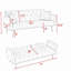 Canapé double pliable de 71 pouces