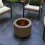 Foyer d'extérieur sans fumée 19 po, en acier inoxydable portable pour le camping, le patio, le pique-nique, la fumée basse, la cour de camping à fumée bronze, avec
