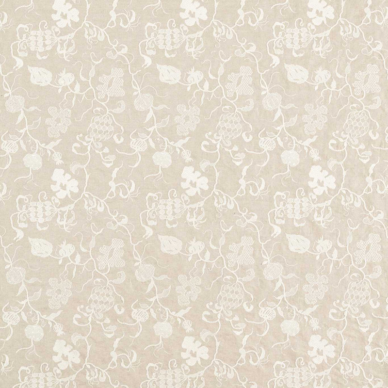 Giles Deacon Mydsomer Pickings Fabric, Linen/Chalk