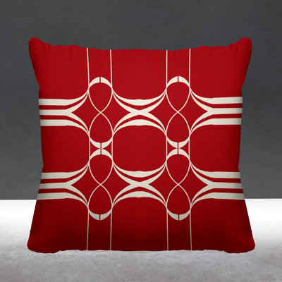 Tribal Abstract Indoor/Outdoor Throw Pillow